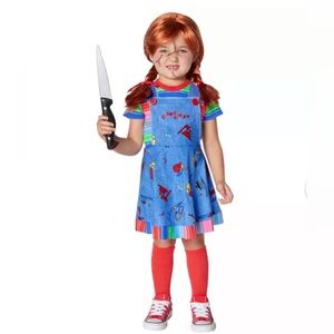 Vibrant Striped Kids Costume Dress